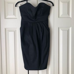 Black Strapless Cocktail Dress